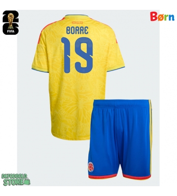 Colombia Rafael Santos Borre #19 Replika Babytøj Hjemmebanesæt Børn VM 2026 Kortærmet (+ Korte bukser)
